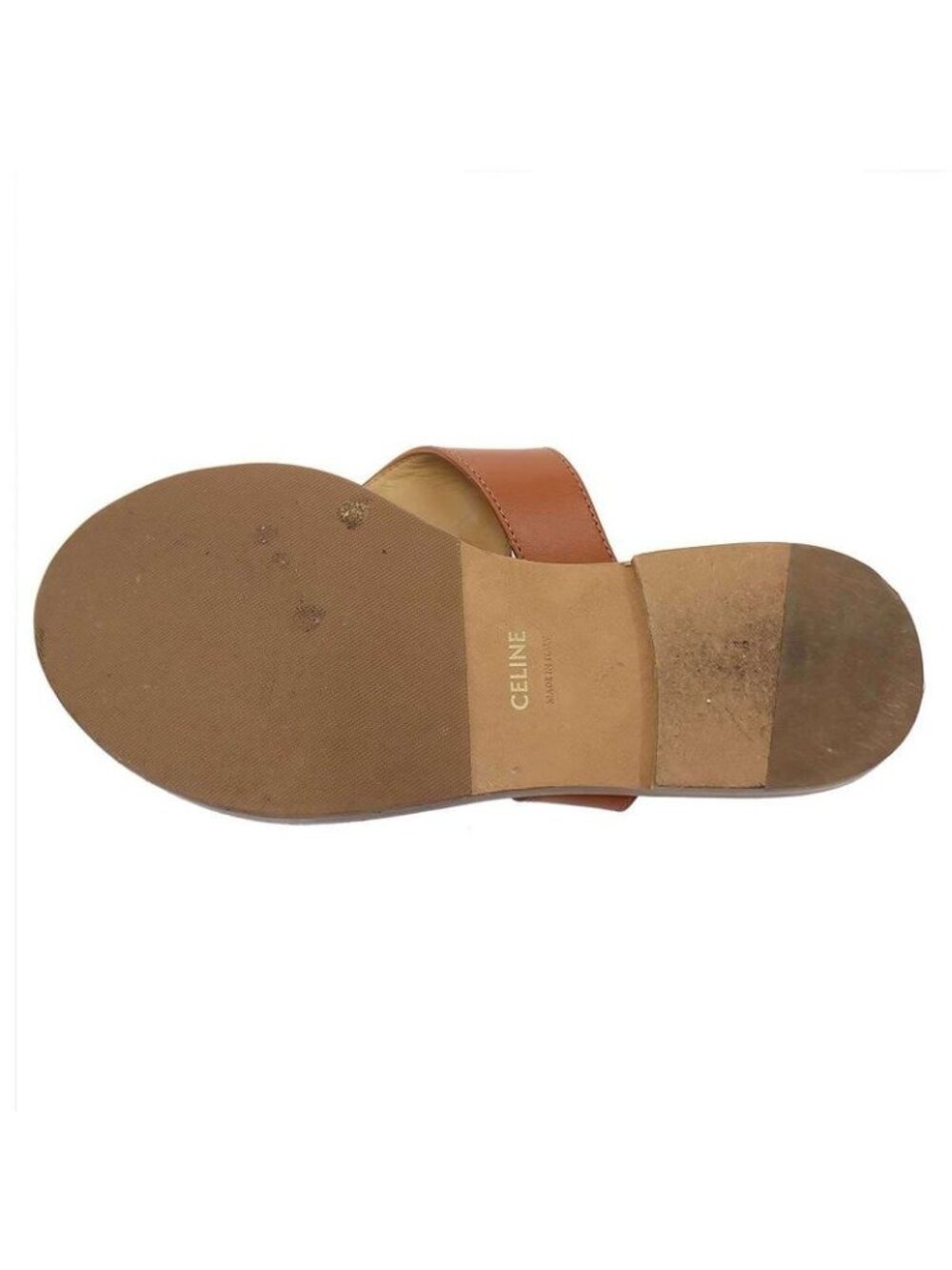Celine Triomphe Thong Sandals Brown 36 - Picture 4 of 6